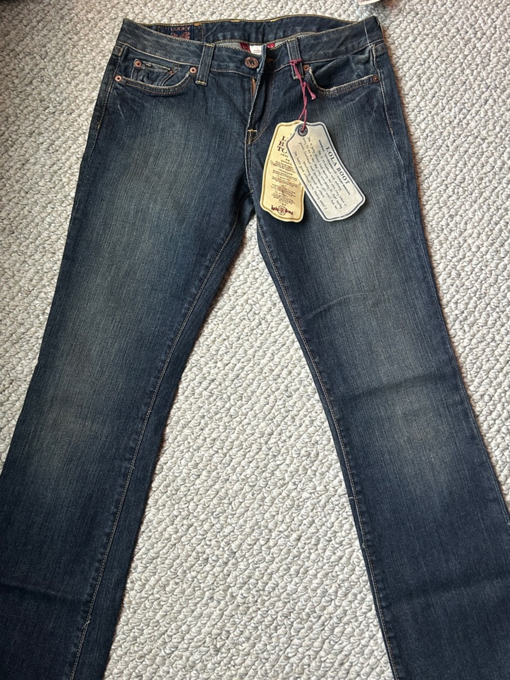 Lucky Brand Lola Boot Dark Blue Jeans Regular